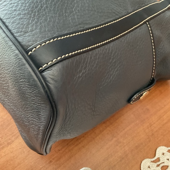 Dooney & Bourke Pebble Leather Dark Gray Tote w/ accessories - Picture 7 of 16